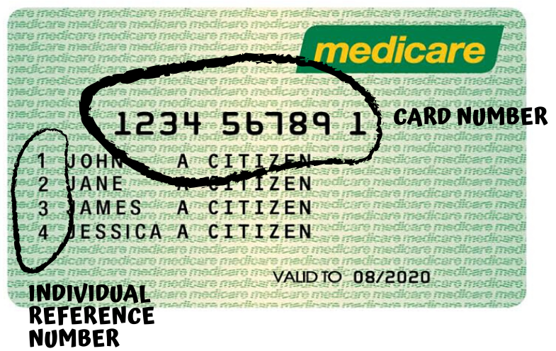 MEDICARE CARD NUMBER E1657174513572